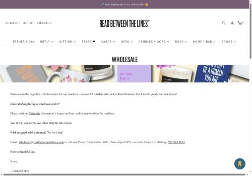 readbetweenthelineswholesale.com capture - 2025-05-16 10:52:24