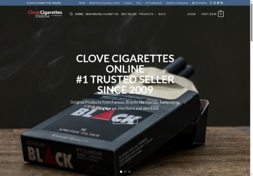clovecigarettesonline.com capture - 2025-05-16 11:11:23