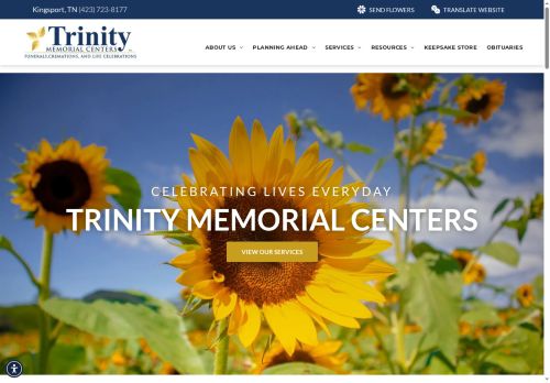 trinitymemorialcenters.com capture - 2025-05-16 11:44:22