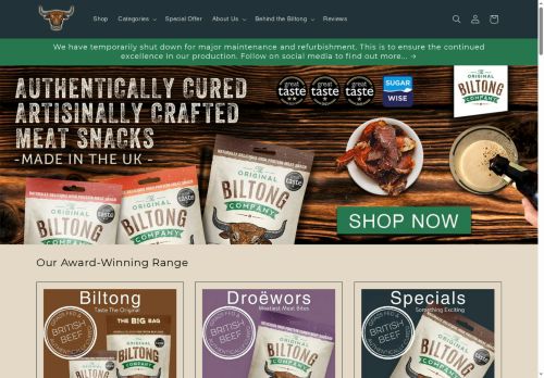 theoriginalbiltongcompany.co.uk capture - 2025-05-16 20:58:21