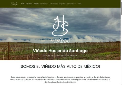 vinedohaciendasantiago.com capture - 2025-05-17 02:49:40