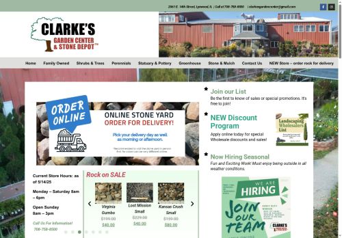 clarkesgardencenter.com capture - 2025-05-17 03:01:18
