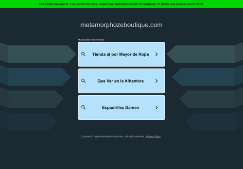 metamorphozeboutique.com capture - 2025-05-17 05:32:08