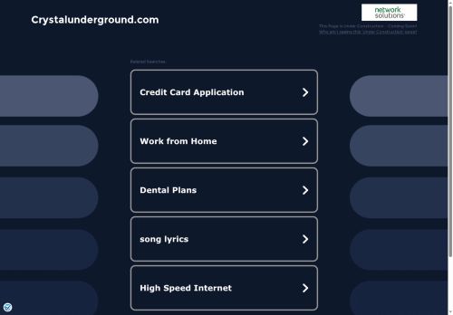 crystalunderground.com capture - 2025-05-17 17:16:44
