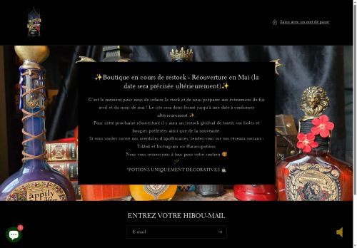 aravispotions.net capture - 2025-05-17 20:38:05