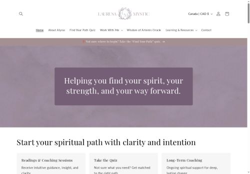 laurusamystic.com capture - 2025-05-17 22:37:35