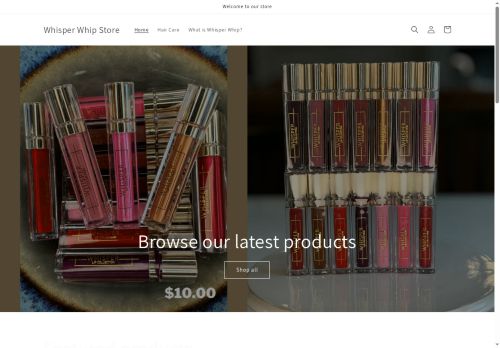whisperwhipstore.com capture - 2025-05-17 23:35:33