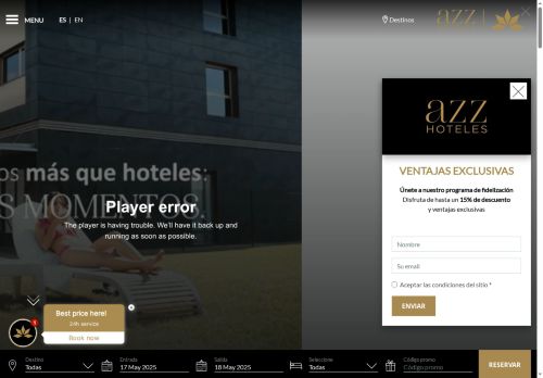 AZZ Hoteles capture - 2025-05-18 02:05:04