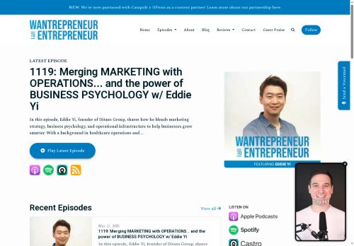 The Wantrepreneur to Entrepreneur Podcast capture - 2025-05-18 02:28:48