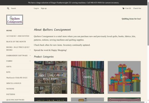 quiltersconsignment.com capture - 2025-05-18 11:31:04