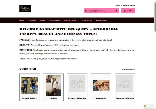shopwithbeequeen.com capture - 2025-05-18 11:40:29