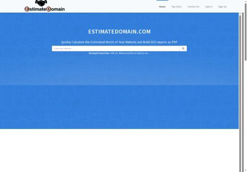 estimatedomain.com capture - 2025-05-18 12:56:22
