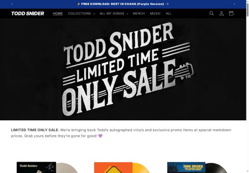 toddsnidershop.com capture - 2025-05-18 14:19:33