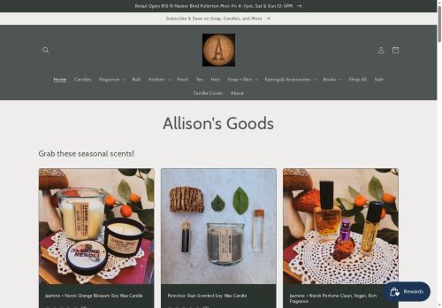 allisonsgoods.com capture - 2025-05-18 16:35:32