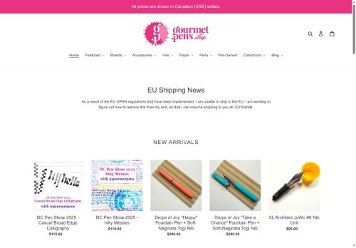gourmetpensshop.com capture - 2025-05-18 18:41:28