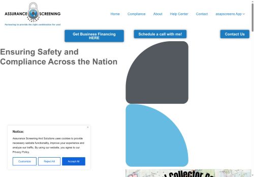 assurancescreeningandsolutions.com capture - 2025-05-19 01:19:55