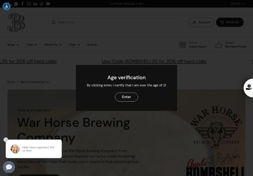 warhorsebrewing.com capture - 2025-05-19 04:48:49