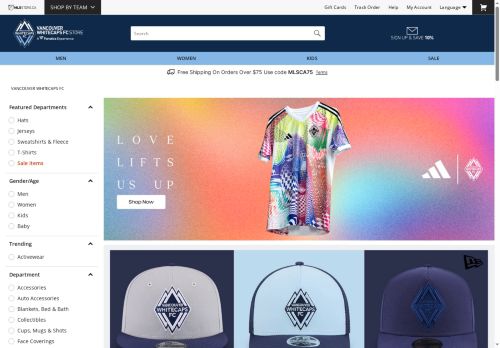 Vancouver Whitecaps FC Store capture - 2025-05-19 13:08:28