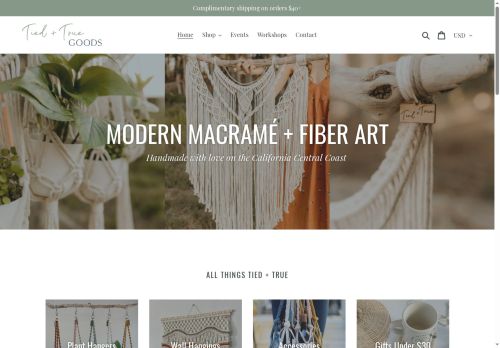 tiedandtruegoods.com capture - 2025-05-19 22:26:29