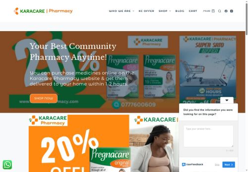 karacarepharmacy.com capture - 2025-05-20 06:07:09