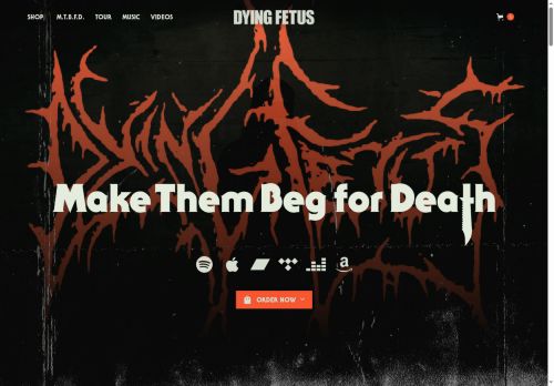 dyingfetusband.com capture - 2025-05-20 11:15:00