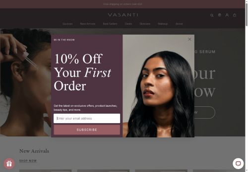 vasanticosmetics.co.uk capture - 2025-05-20 12:05:00