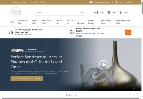 personalisedbee.com capture - 2025-05-20 12:28:47