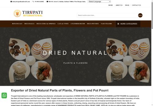 tirupatihandicrafts.com capture - 2025-05-20 21:06:49