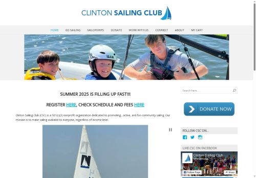 clintonsailingclub.org capture - 2025-05-21 01:10:42