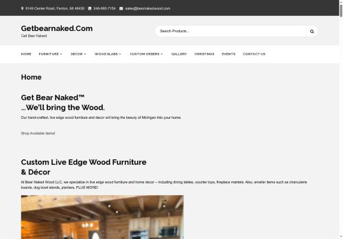 bearnakedwood.com capture - 2025-05-21 11:19:25