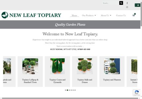 newleaftopiary.co.uk capture - 2025-05-21 20:15:18