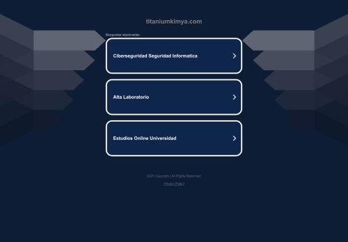 titaniumkimya.com capture - 2025-05-21 22:57:20