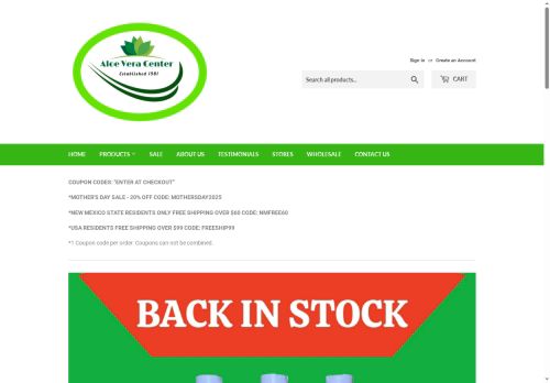 aloeveracentral.com capture - 2025-05-22 08:30:02