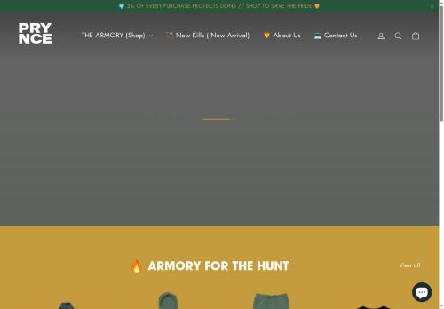 prynceclothing.com capture - 2025-05-22 11:00:42