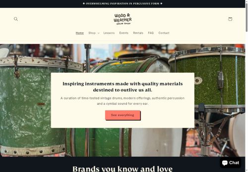 woodandweatherdrumshop.com capture - 2025-05-22 13:09:15