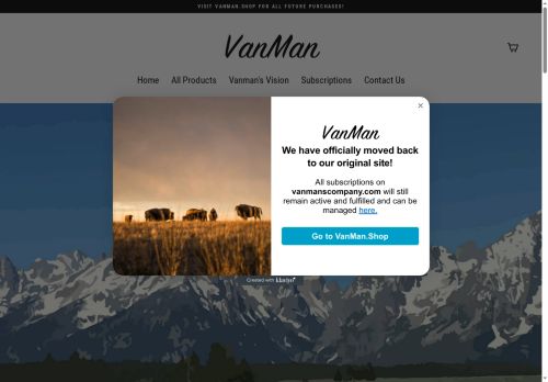 vanmanscompany.com capture - 2025-05-23 03:34:33