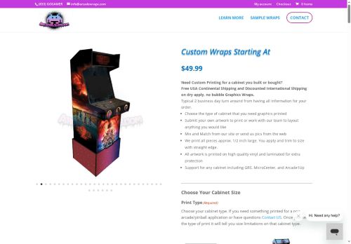 arcadewraps.com capture - 2025-05-23 13:50:44