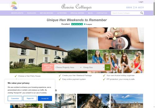 acaciacottages.co.uk capture - 2025-05-23 18:32:48