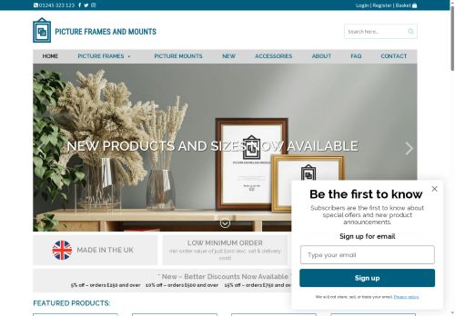 pictureframesandmounts.co.uk capture - 2025-05-23 19:49:03