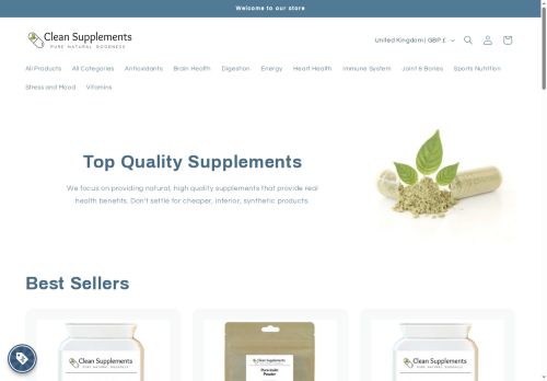 Clean Supplements UK capture - 2025-05-24 04:34:42