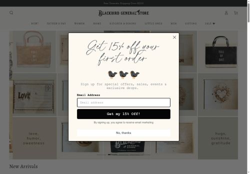blackbirdgeneralstore.com capture - 2025-05-24 17:11:11