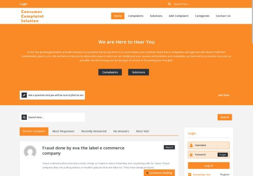 consumercomplaintsolution.com capture - 2025-05-24 19:28:26