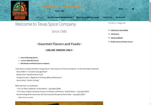 texas-spice.net capture - 2025-05-24 19:38:13