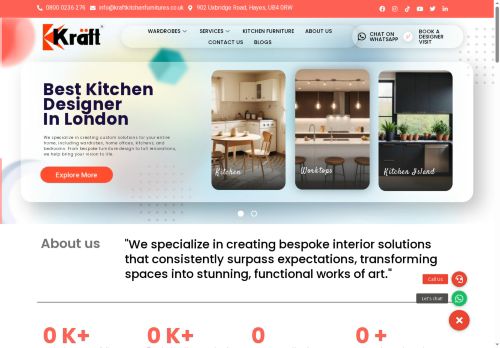 kraftkitchenfurnitures.co.uk capture - 2025-05-25 05:07:27