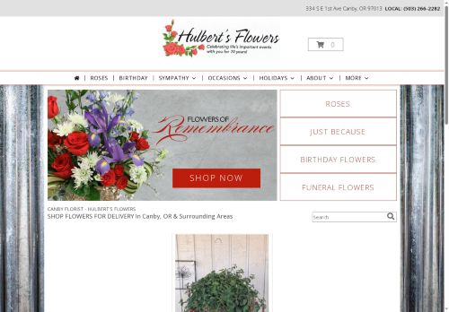 hulbertsflowers.net capture - 2025-05-26 03:56:01