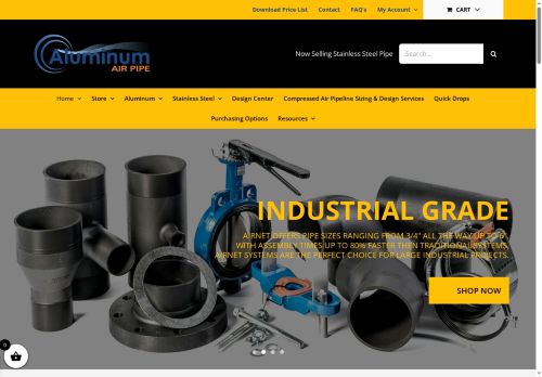 aluminumairpipe.com capture - 2025-05-26 10:07:16