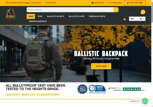 zahalarmor.com capture - 2025-05-26 18:23:06