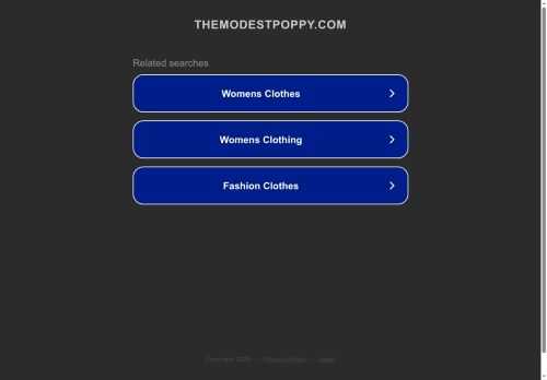 The Modest Poppy capture - 2025-05-26 18:53:10