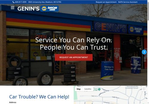 Genins Auto Care Madison WI capture - 2025-05-26 21:27:00
