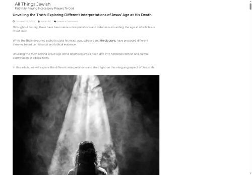 AllThingsJewish.com capture - 2025-05-27 02:40:18